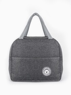 Термосумка на молнии, объём 6 л, серая - Фото 2