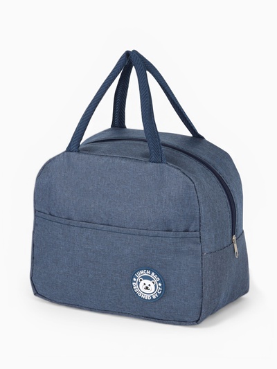 Термосумка на молнии, объём 6 л, цвет синий