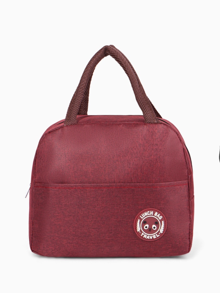 Термосумка на молнии, объём 6 л, цвет бордовый - Фото 1