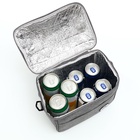 Термосумка на молнии, объём 8 л, наружный карман, регулируемый ремень, цвет серый - Фото 4