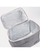 Термосумка на молнии, объём 12.5 л, наружный карман, регулируемый ремень, серая - Фото 3