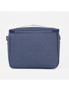 Термосумка на молнии, объём 12.5 л, наружный карман, регулируемый ремень, синяя - Фото 2