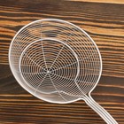 Дуршлаг-сито Шафран, d=14 см, с деревянной ручкой, металл - Фото 4