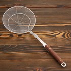 Дуршлаг-сито Шафран, d=18 см, с деревянной ручкой, металл - Фото 1