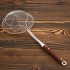 Дуршлаг-сито Шафран, d=18 см, с деревянной ручкой, металл - Фото 2