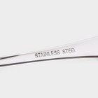 Набор ложек столовых из нержавеющей стали Доляна, длина 21 см, толщина 2.2 мм, 410 сталь, 3 шт. - Фото 3