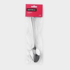 Набор ложек столовых из нержавеющей стали Доляна, длина 21 см, толщина 2.2 мм, 410 сталь, 3 шт. - Фото 4