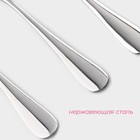 Набор ложек чайных из нержавеющей стали Доляна, длина 13.7 см, толщина 2 мм, 410 сталь, 3 шт. - Фото 2