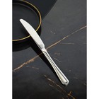 Ножи столовые из нержавеющей стали Доляна, длина 23 см, толщина рабочей части 2,2 мм, толщина ручки 5 мм, 410 сталь, 3 шт - Фото 3