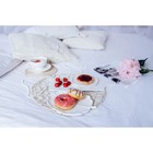 Блюдо для подачи Magistro «Герань Бланш», d=22.4 см, фарфор, белое - Фото 6