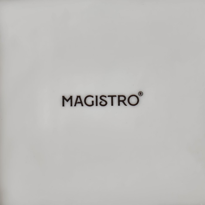 Салатник фарфоровый Magistro «Бланш. Квадарт», 0,38 л, d=12,5 см, цвет белый - фото 1909091265