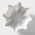 Салатник фарфоровый Magistro «Цветочек Бланш», 200 мл, d=13,5 см, цвет белый - Фото 3