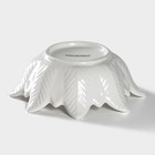 Салатник Magistro «Цветочек Бланш», 200 мл, d=13.5 см, фарфор, белый - Фото 4