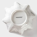 Салатник фарфоровый Magistro «Бланш. Цветочек», 200 мл, d=13,5 см, цвет белый - Фото 5