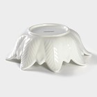 Салатник Magistro «Цветочек Бланш», d=21.6 см, фарфор, белый - Фото 4