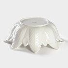 Салатник Magistro «Цветочек Бланш», d=30.6 см, фарфор, белый - Фото 4