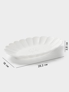 Блюдо Magistro «Ромашка», d=28 см, фарфор, белое - Фото 2