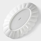 Блюдо Magistro «Ромашка», d=32.5 см, овальное, фарфор, белое - Фото 4