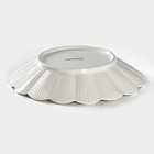 Тарелка фарфоровая пирожковая Magistro «Ромашка», d=18,5 см, цвет белый - Фото 3