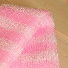 Мочалка банная с ручками "Пояс" бело-розовая (36 см без ручек) Добропаровъ - фото 8694299