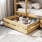 Ящик для хранения, 900 × 680 мм, массив, без покрытия, цвет сосна - Фото 1