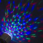 Световой прибор «Хрустальный шар» 7.5 см, свечение RGB, 220 В, белый - Фото 3