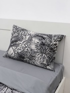 Постельное бельё евро «Этель» Tropical vibes, мако-сатин - Фото 3