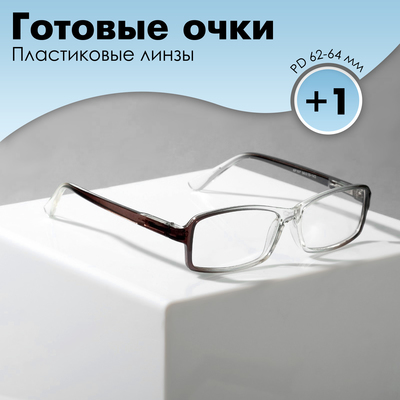 Готовые очки Восток 107, цвет серый (+1.00)