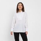 Рубашка женская MINAKU: Cotton collection цвет белый, р-р 42-44 - фото 10255858