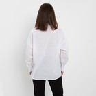 Рубашка женская MINAKU: Cotton collection цвет белый, р-р 46-48 - Фото 3