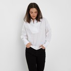 Рубашка женская MINAKU: Cotton collection цвет белый, р-р 46-48 - Фото 5