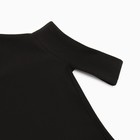 Лонгслив женский на одно плечо MINAKU: Basic line цвет чёрный, размер 42 - фото 63775