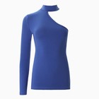 Лонгслив женский на одно плечо MINAKU: Basic line цвет синий, размер 40 - фото 63807