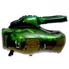 Шар фольгированный 24" «Танк», зелёный - фото 10256090