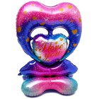 Шар фольгированный 63" «Сердце. Фиолетовый градиент», на подставке - фото 281001710