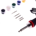 Прибор для выжигания по дереву, 6 красок + 5 насадок - Фото 9