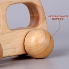 Детская деревянная машинка «Автобус» 10 × 2 × 6 см - фото 6597646