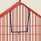 Клетка для птиц большая, крыша-домик (с наполнением), 35 х 28 х 53 см, зеленый 9425803