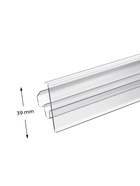 Ценникодержатель полочный двухпозиционный LST, 988 мм, прозрачный - Фото 4