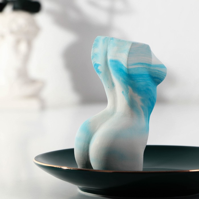 Подставка для зубочисток «Женское тело» мрамор синий - фото 1907630264