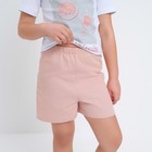 Шорты для девочки MINAKU цвет пыльно-розовый, рост 98 см - Фото 4
