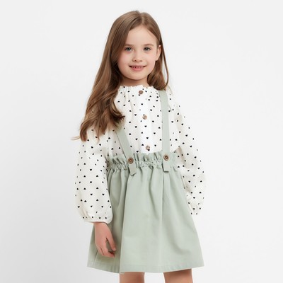 Юбка для девочки MINAKU, светло-зелёная, рост 128 см