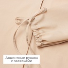 Комплект женский (блузка, шорты) MINAKU: Casual Collection цвет бежевый, р-р 48 9281266