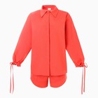 Костюм женский (блузка, шорты) MINAKU: Casual Collection цвет красный, размер 42 - Фото 9