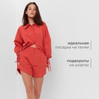 Костюм женский (блузка, шорты) MINAKU: Casual Collection цвет красный, размер 44 - Фото 20