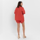 Костюм женский (блузка, шорты) MINAKU: Casual Collection цвет красный, размер 46 - Фото 3