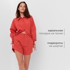 Костюм женский: блузка, шорты, MINAKU: Casual Collection, красный, размер 46 - Фото 22
