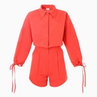 Костюм женский (блузка, шорты) MINAKU: Casual Collection цвет красный, размер 46 - Фото 8