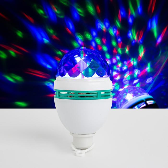 Световой прибор «Лампа с подвесом» 8 см, свечение RGB, 220 В - Фото 1