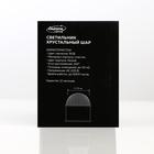 Световой прибор «Хрустальный шар» 7.5 см, свечение RGB, 220 В, чёрный - Фото 9